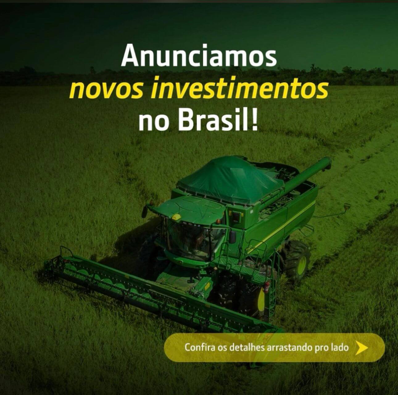 investimentos john deere no brasil